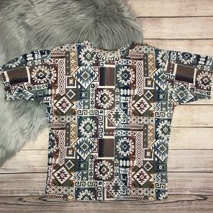 Vintage Katelyn Rose Woman’s Boho Abstract‎ Top